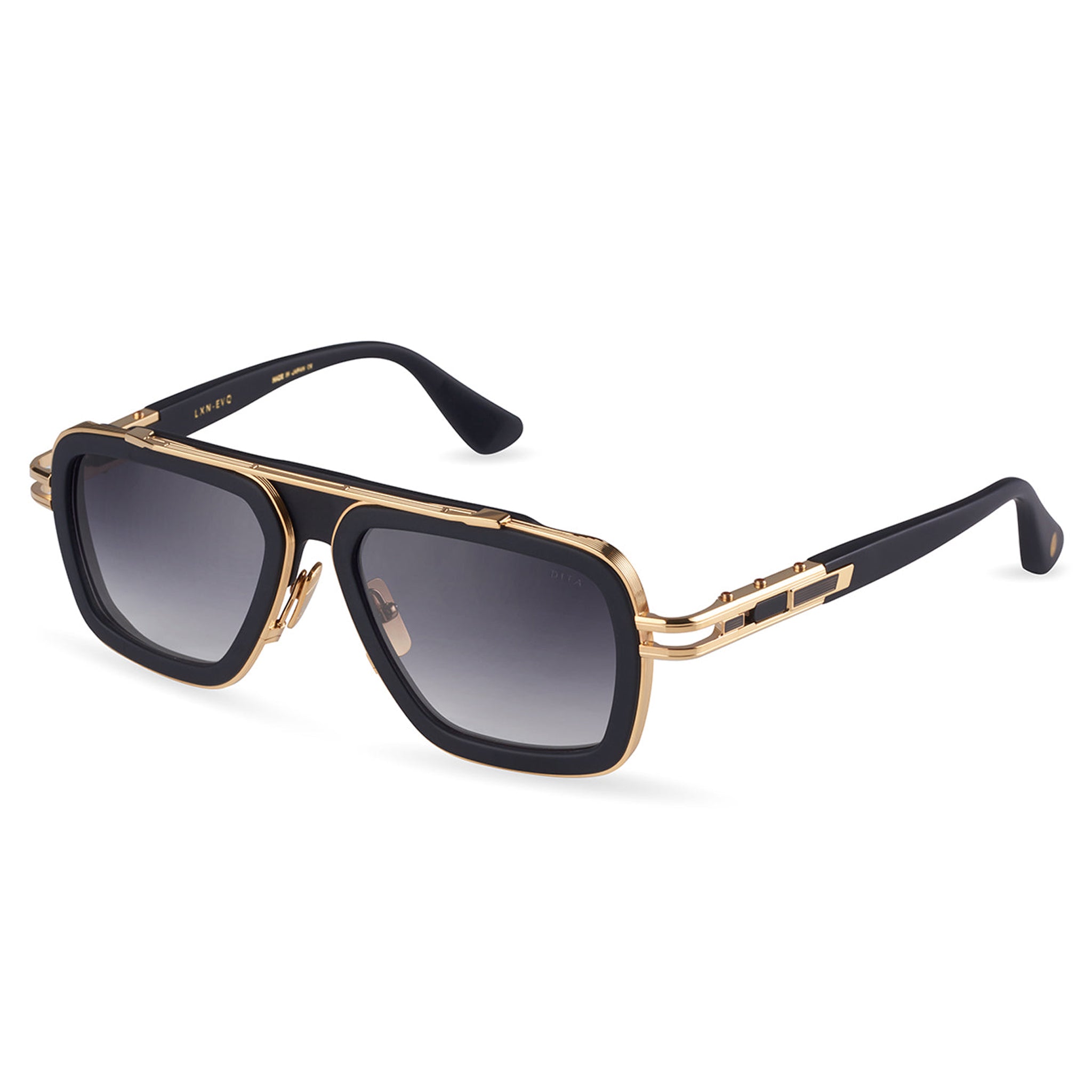 Dita LXN EVO DTS403 A 01 Black Yellow Gold Sunglasses - Premium Luxury Sunglasses for Men & Women - Perfect for Outdoor Activities, Driving & Fashion Statement
