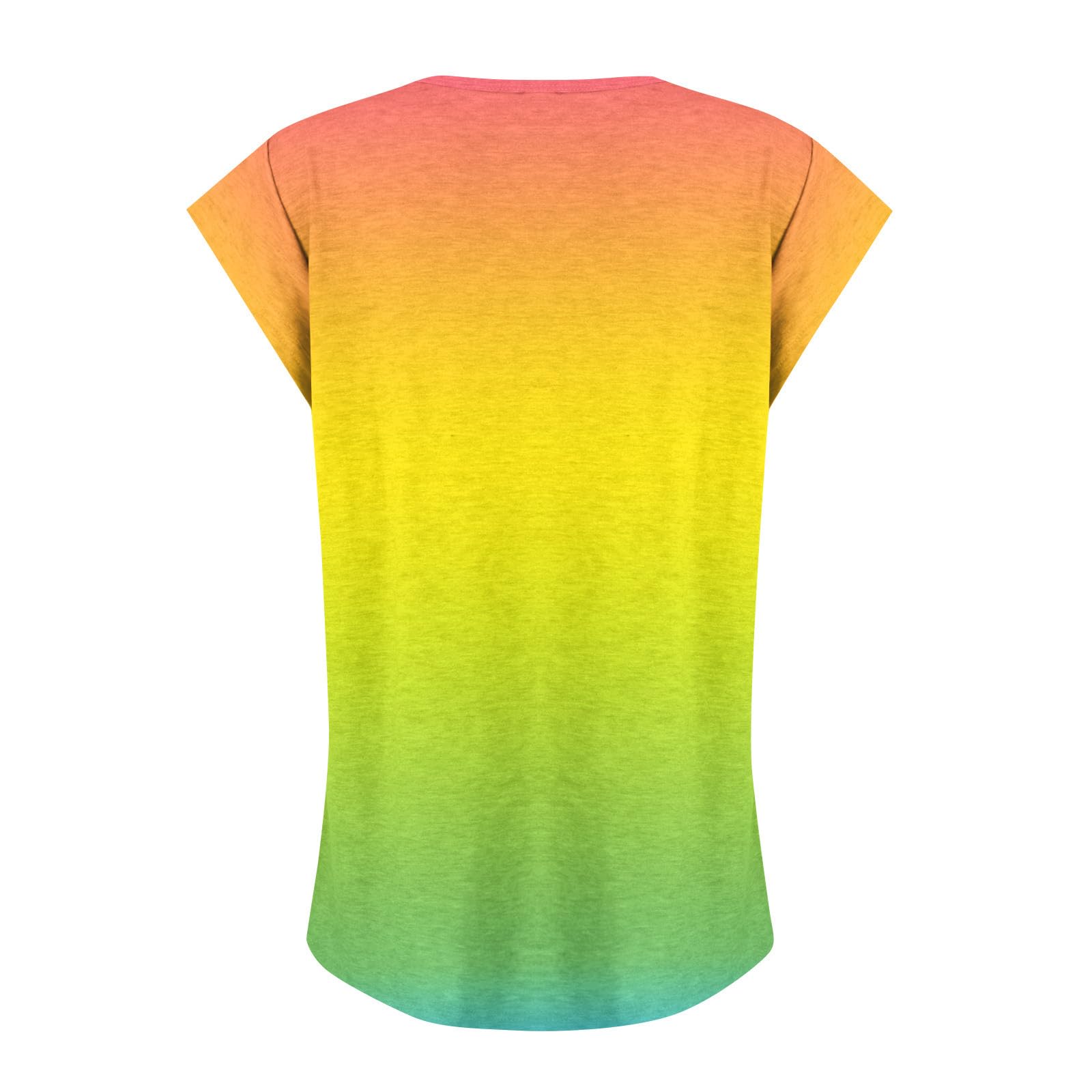 Women's V-Neck T-Shirts Summer Cap Sleeve Casual Tops - Trendy Basic Tees with Solid & Print Aesthetic Designs for Everyday Wear, Work & Outings (Black)