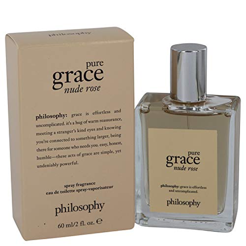 Pure Grace Nude Rose Eau de Toilette Spray for Women - 2 oz Floral Perfume with Serendipity Love Notes | Perfect for Date Nights, Special Occasions & Daily Wear to Boost Confidence & Happiness