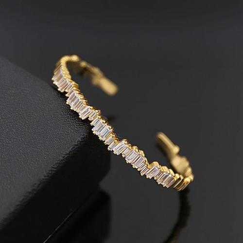 Bonjour Bracelet - Elegant French Natural Baguette Setting Jewelry for Women | Perfect for Weddings, Parties & Everyday Wear