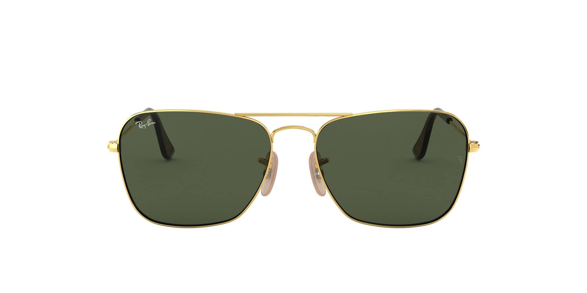 Ray-Ban RB3136 Caravan Square Sunglasses for Men & Women - Polarized UV Protection - Classic Aviator Style - Perfect for Driving, Travel & Outdoor Activities