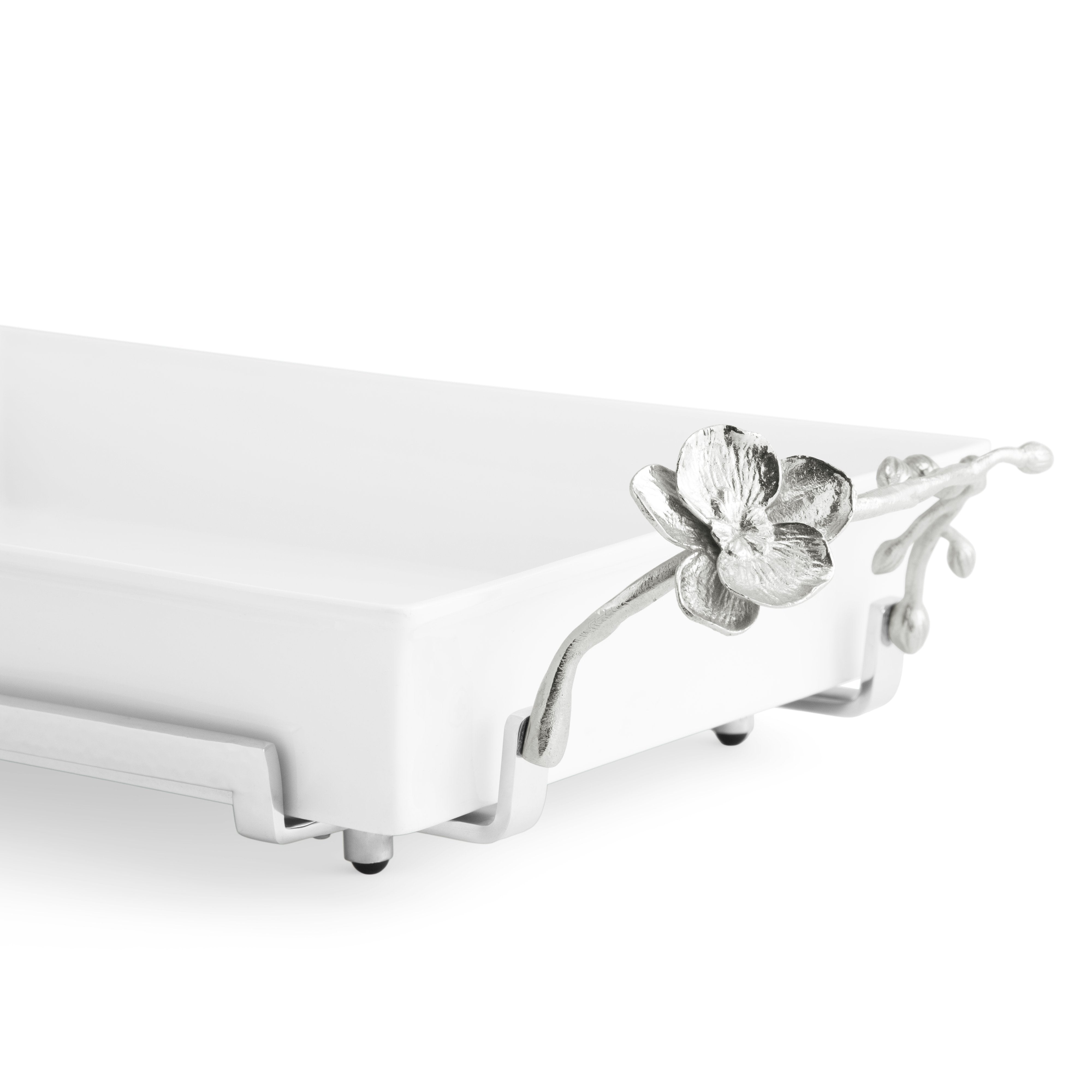 Premium White Orchid Ceramic Casserole Dish - 3QT Oval Baking Dish with Lid, Oven & Microwave Safe - Perfect for Casseroles, Lasagna & Family Dinners
