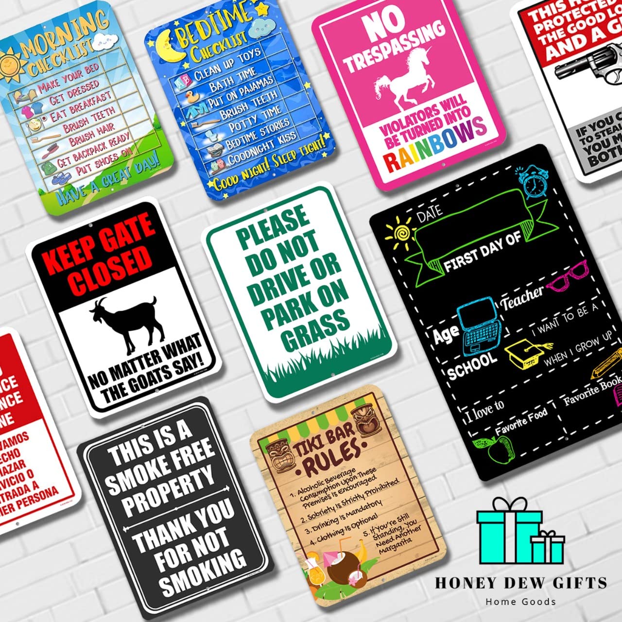Funny Camping Signs - Welcome to Our Fire Pit Decor for Outdoor Gatherings