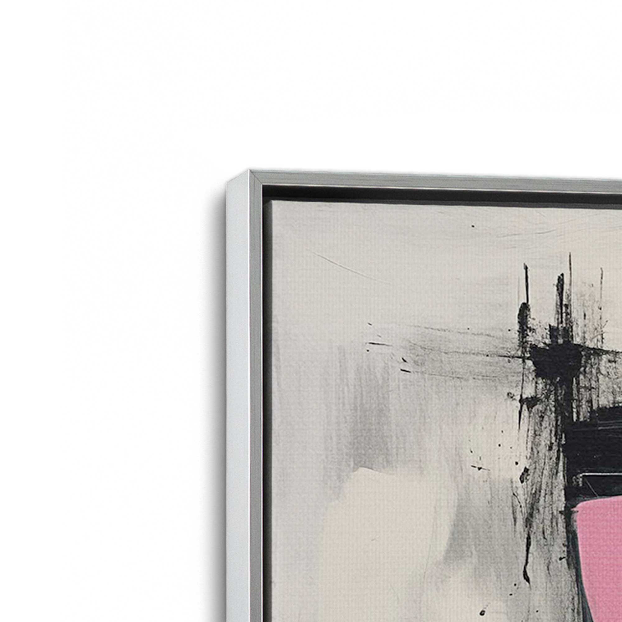 Graphite Pink Fusion Set of 2 Canvas Prints - Modern Wall Art for Living Room, Bedroom & Office Decor