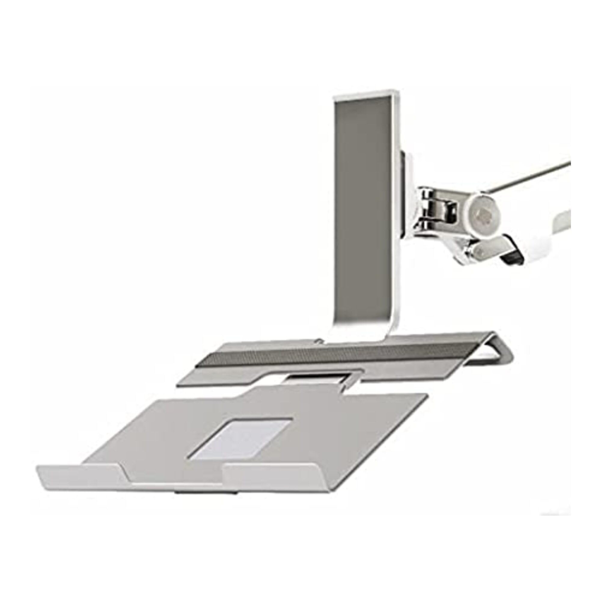 Humanscale M2NHW Polished Aluminum Laptop Holder Bracket - Compatible with M2 & M8 Monitor Arms - Perfect for Office, Home & Workspace Ergonomics