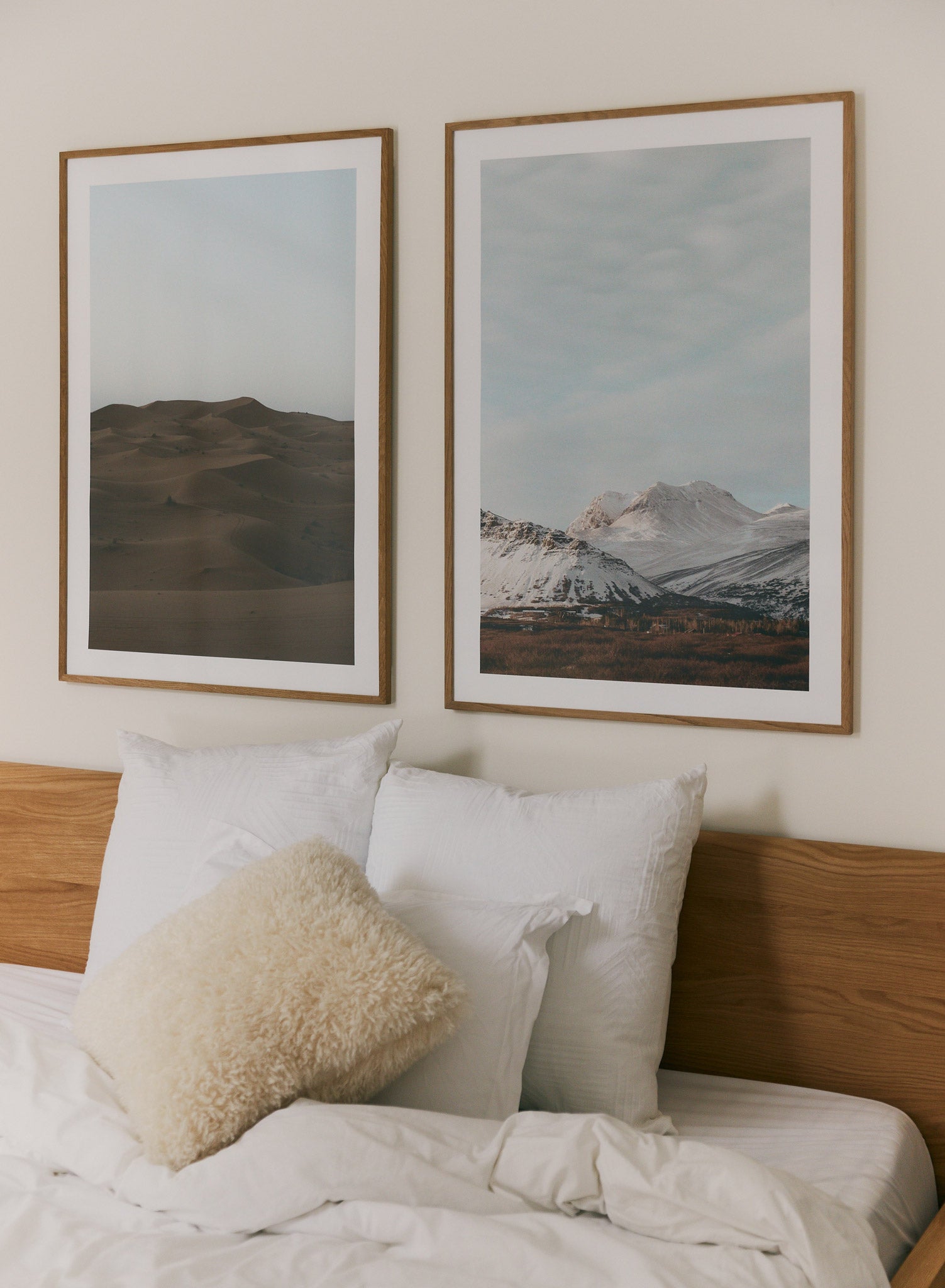 Saharan Serenity Wall Art Poster - Desert Landscape Print for Home & Office Decor | Perfect for Living Room, Bedroom or Office Wall Decoration
