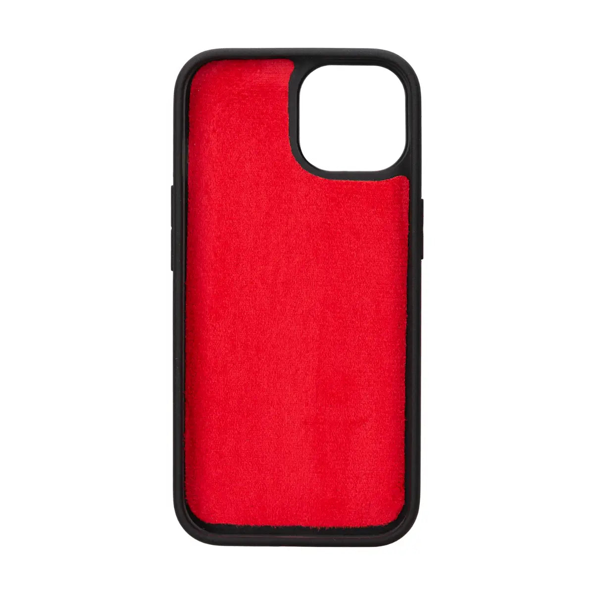 Premium Burnished Red Leather Magnetic Case for iPhone 15 - Slim Protective Cover with Strong MagSafe Compatibility | Perfect for Work, Travel & Everyday Use