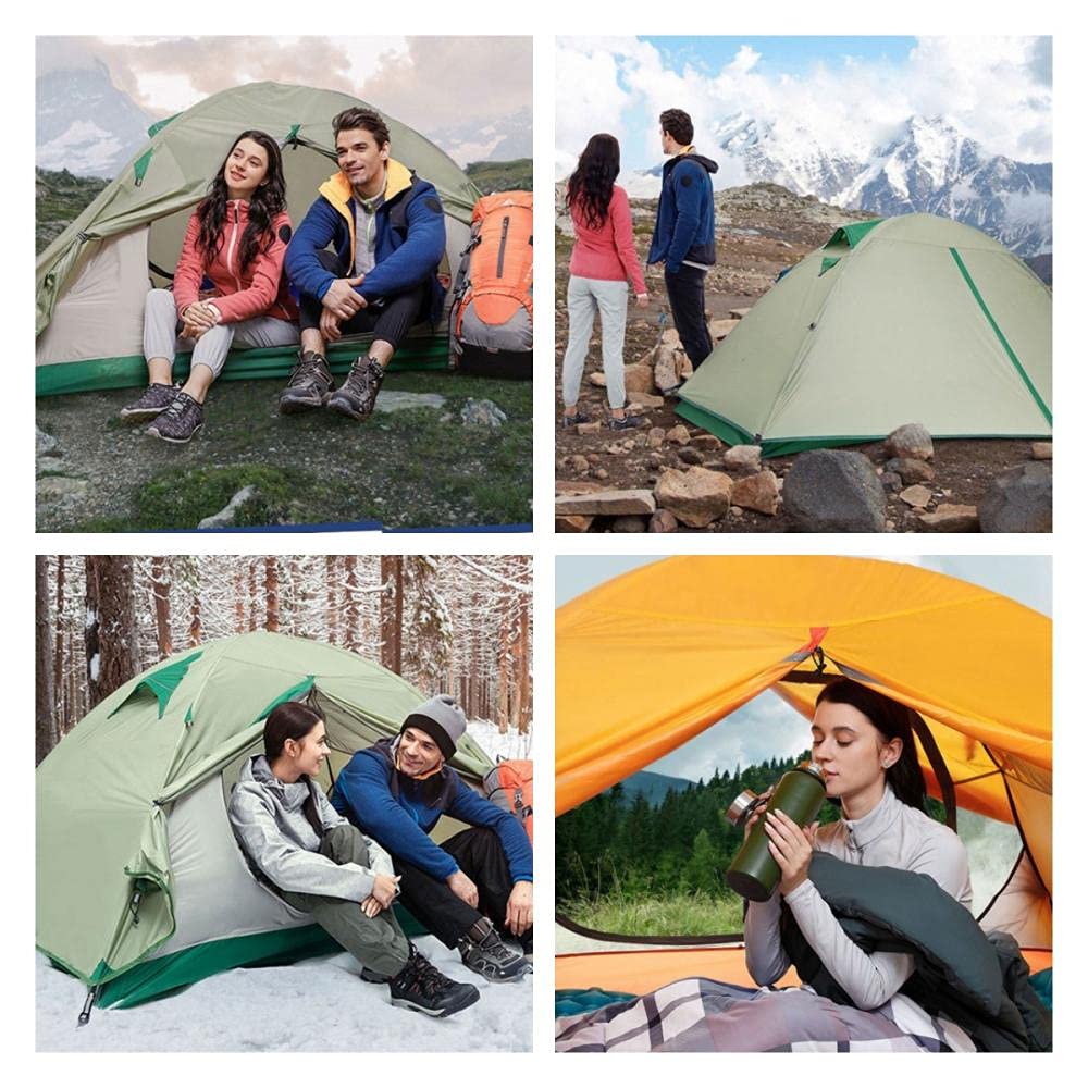 **2-Person Lightweight Waterproof Dome Tent for Camping & Backpacking - Easy 2-Min Setup, Stormproof & Compact - Perfect for Hiking, Outdoor Adventures & Survival Travel**