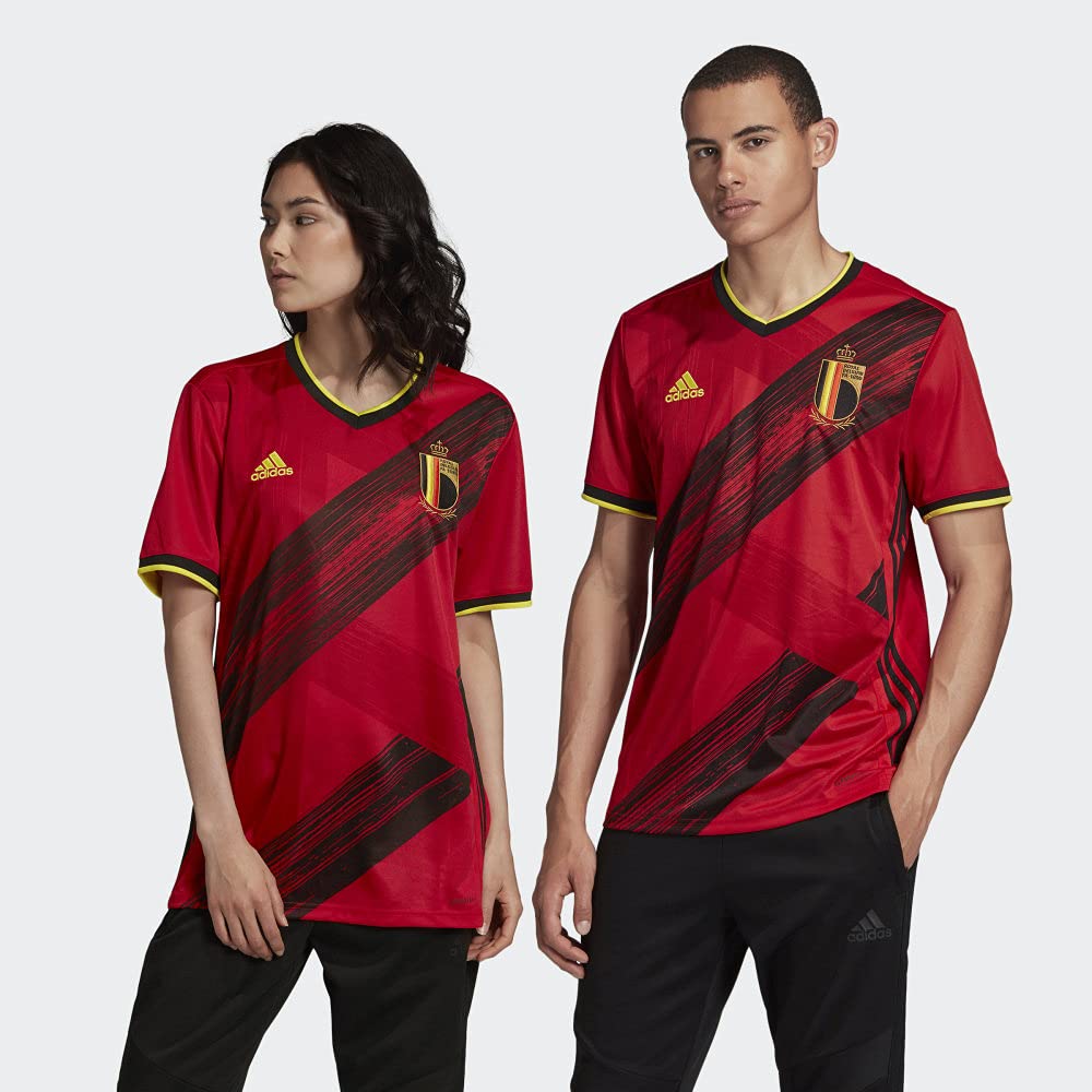 Adidas Men's Belgium Home Soccer Jersey 2023 - Authentic Football Shirt for Fans & Players - Perfect for Matchdays, Training & Casual Wear