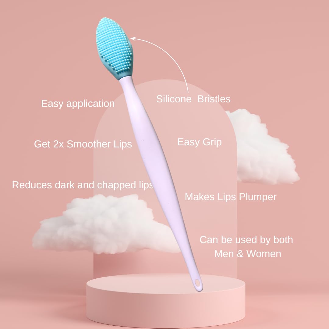 Vegan Lip Scrub for Brightening Dark Lips - Exfoliating & Moisturizing Treatment for Dry, Chapped Lips | Removes Lipstick Stains & Smoker's Lips | Men & Women Lip Care with Vanilla Flavor & Applicator | 20g | Perfect for Daily Lip Care Routine & Pre-Lipstick Prep