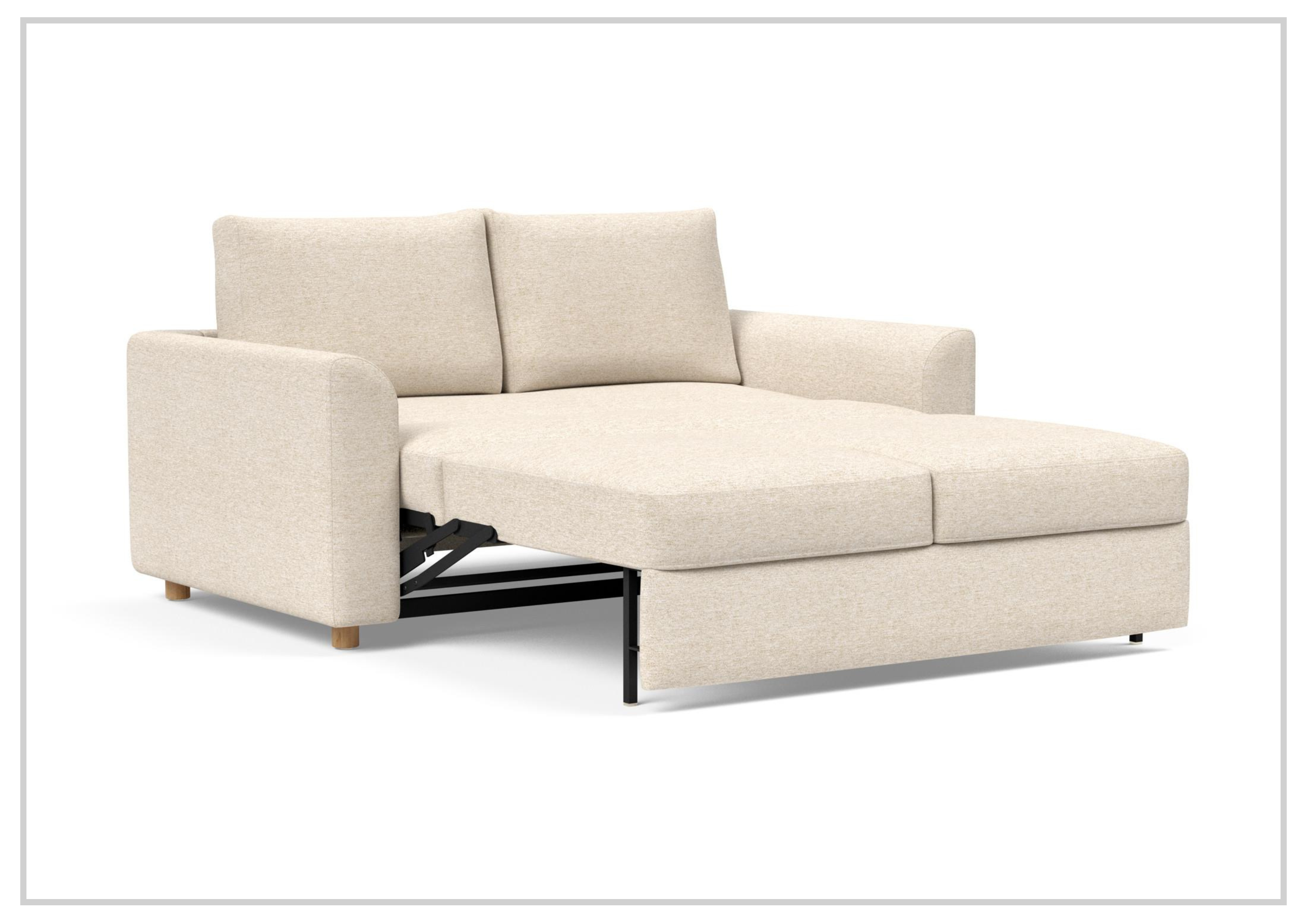 Innovation Living Neah Fabric 2-Seater Full-Size Sleeper Sofa Bed - Convertible Couch for Small Spaces, Guest Room & Apartment Living
