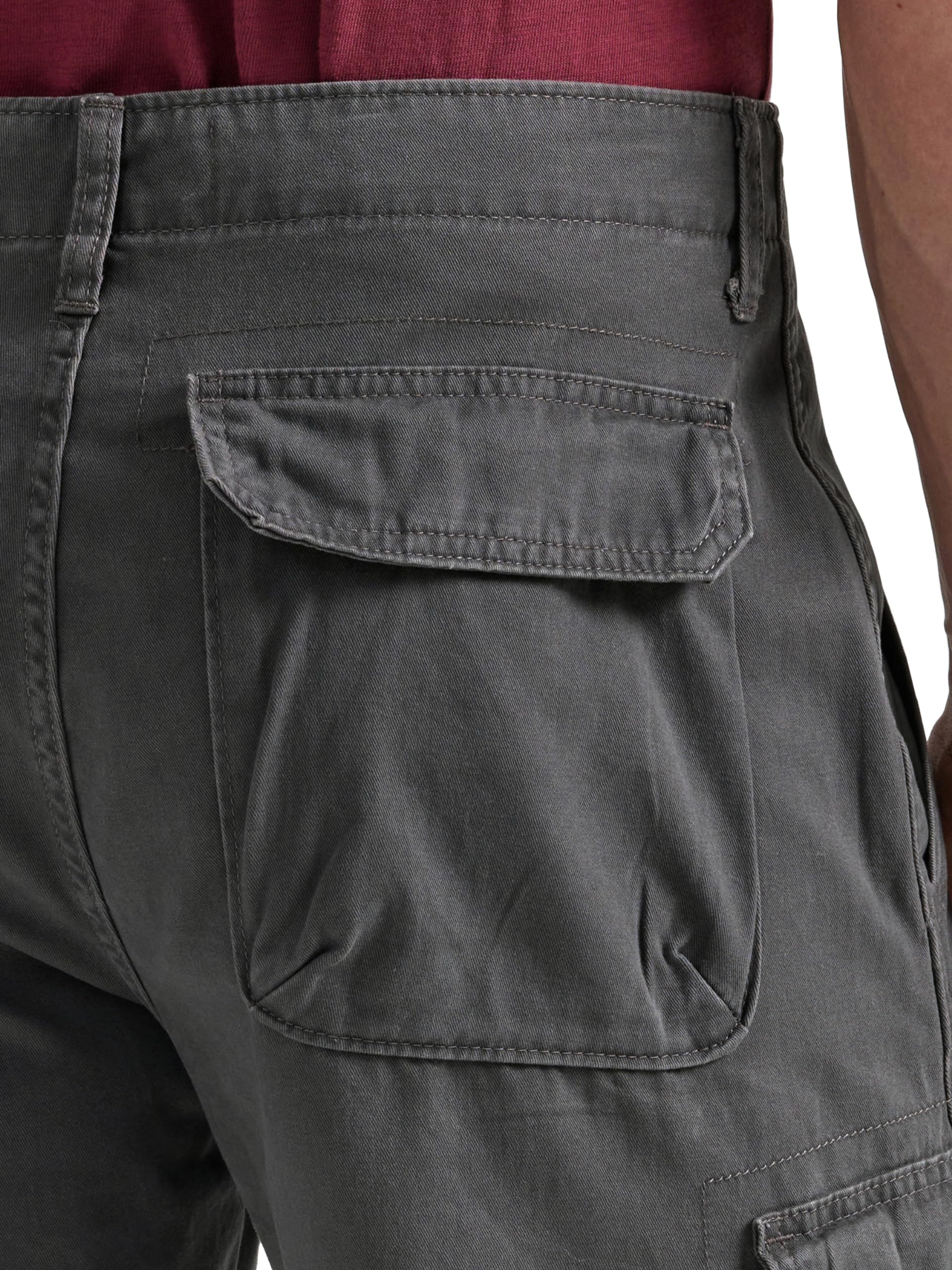 Wrangler Authentics Men's Premium Twill Cargo Shorts - Comfortable Casual Summer Outdoor Shorts for Hiking, Travel & Everyday Wear