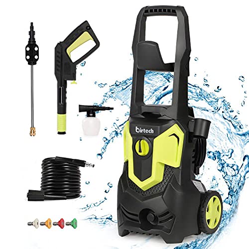 3000 PSI Electric Pressure Washer - 1.8GPM 1650W High Power Cleaner with Spray Gun, Detergent Tank & 4 Nozzles - Ideal for Cleaning Patios, Gardens, Cars, Fences, Driveways & Outdoor Surfaces - Heavy Duty Home & Commercial Use