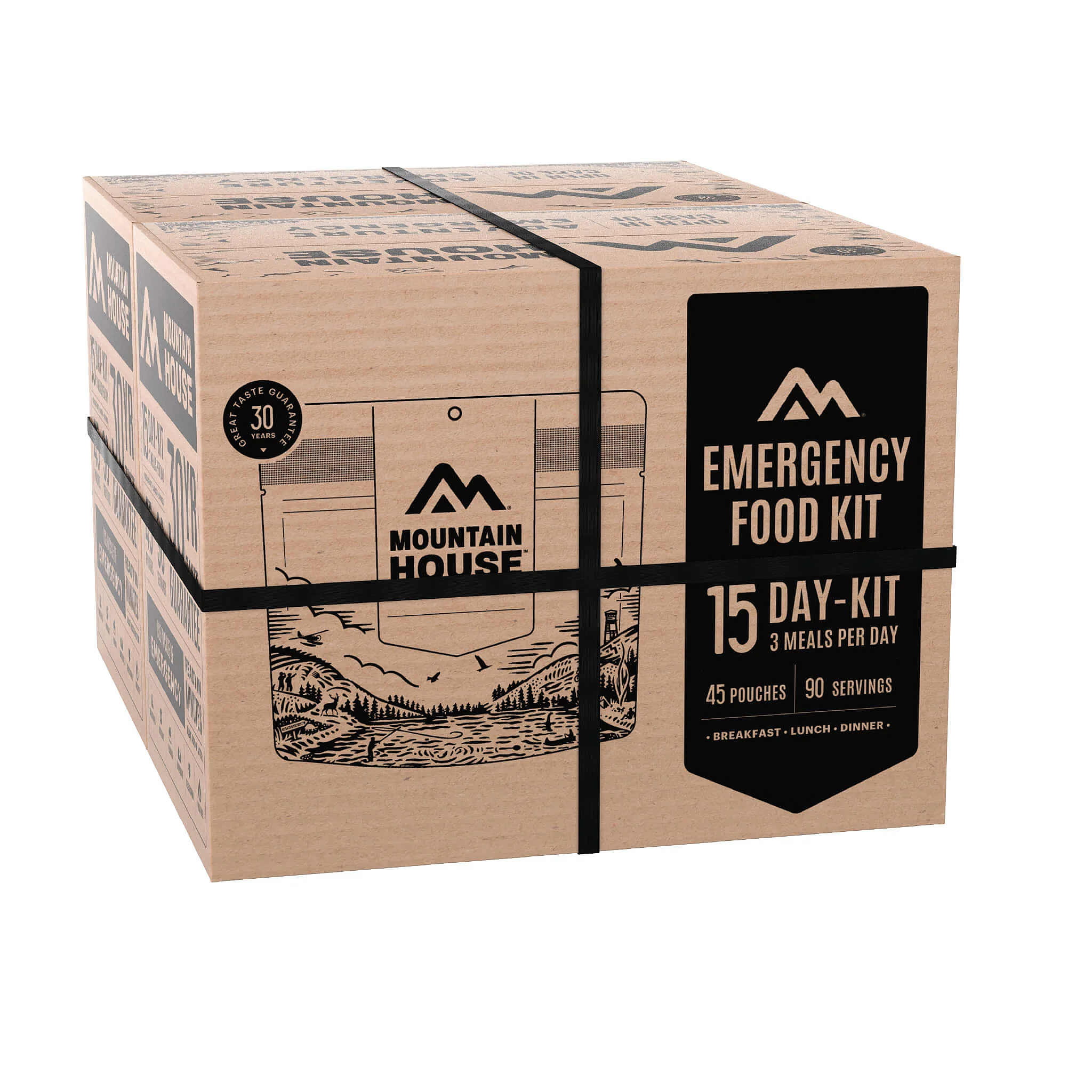 Mountain House 30-Day Emergency Food Supply Kit - Freeze-Dried Survival Food for Camping, Hiking & Disaster Preparedness