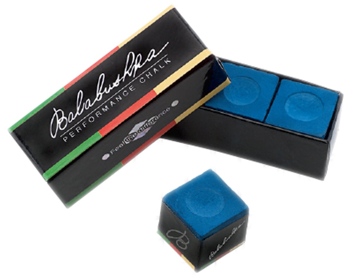 Premium Balabushka Pool Cue Chalk - Blue (3-Pack) for Enhanced Grip & Performance | Ideal for Billiards, Snooker & Pool Games
