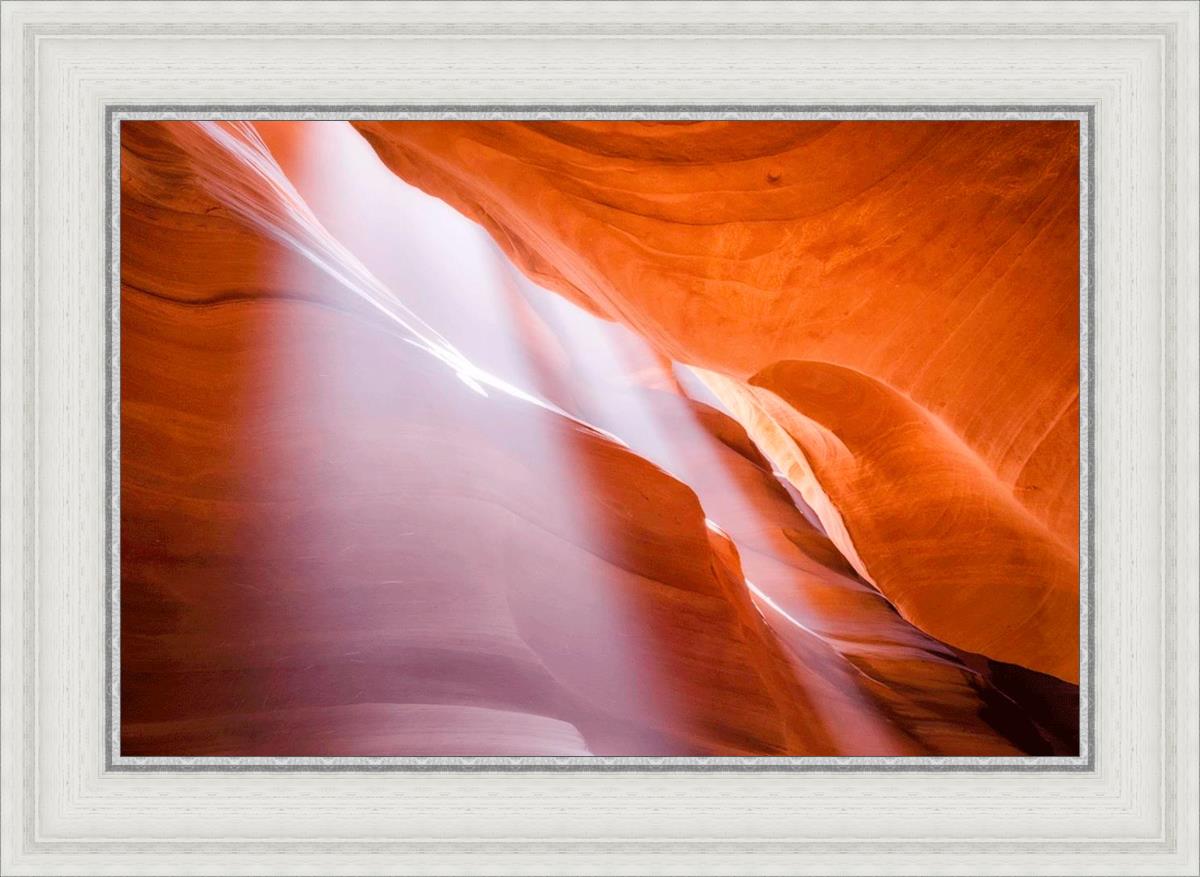 Stunning Antelope Canyon Light Shafts Wall Art - Natural Sunbeam Photography Print for Home & Office Decor - Perfect for Living Rooms, Bedrooms & Workspaces