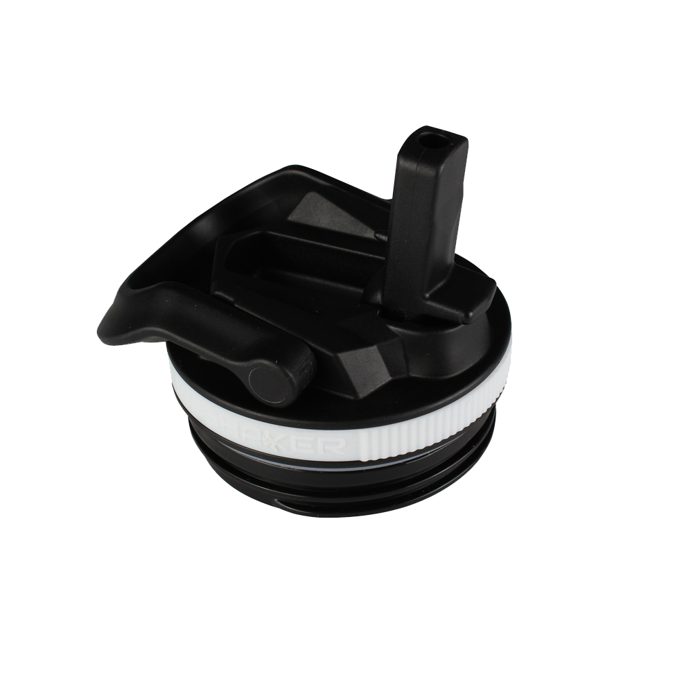 Black Lid with White Band