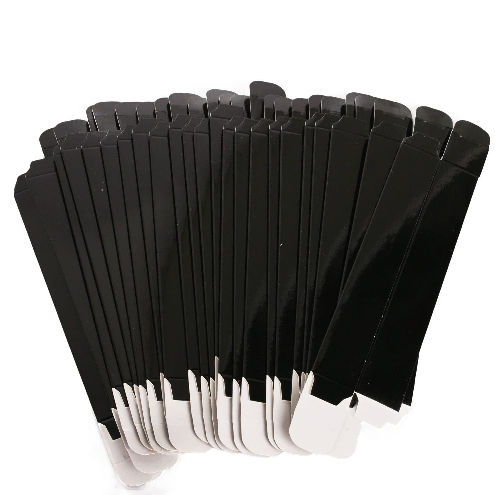 COSIDEA 50-Pack Black Kraft Paper Boxes 22x22x137mm - Small Gift Packaging Boxes for Lip Gloss, Mascara, Jewelry - Eco-Friendly Party Favors, Wedding Supplies & Retail Display