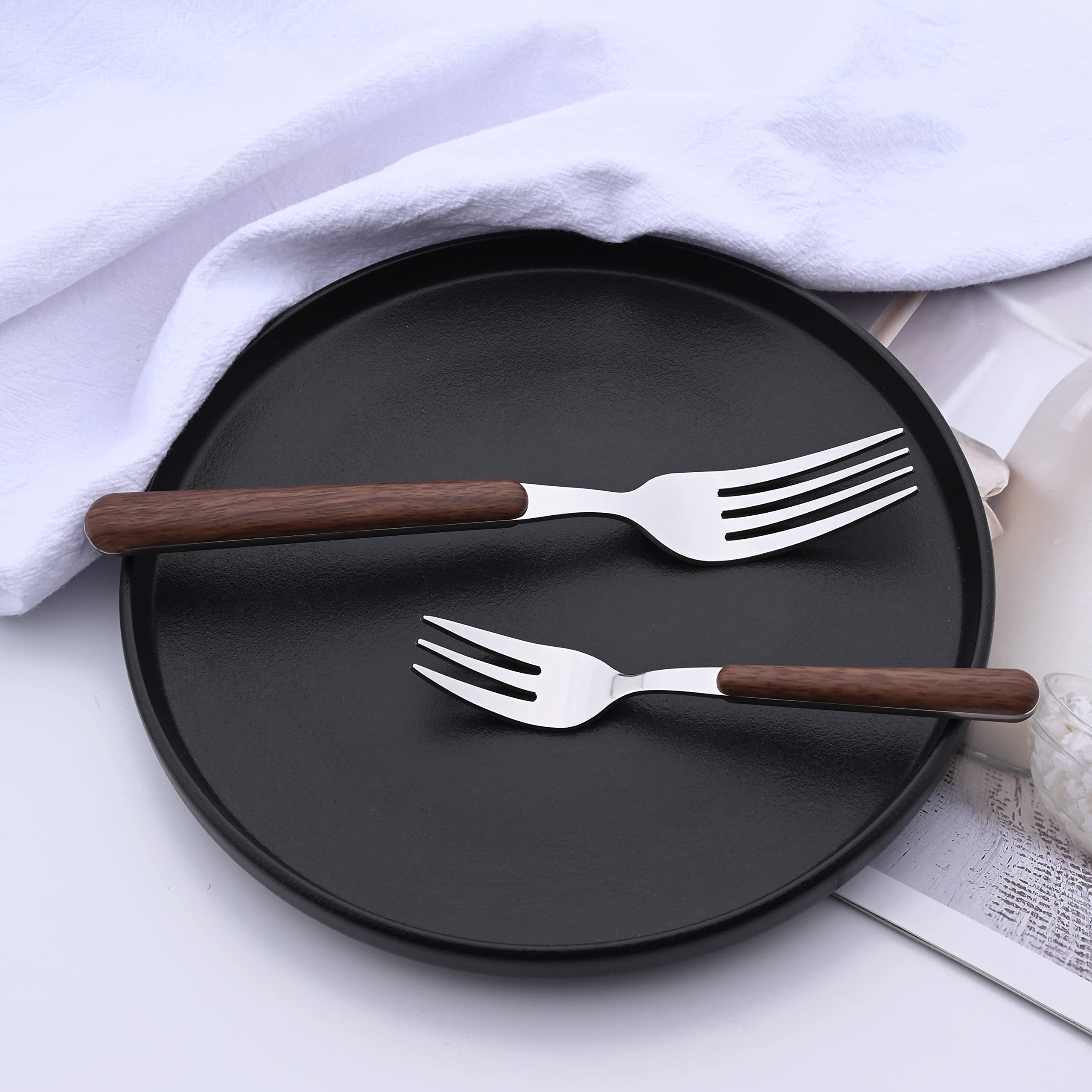 10-Piece Stainless Steel Appetizer Forks Set - 5.7