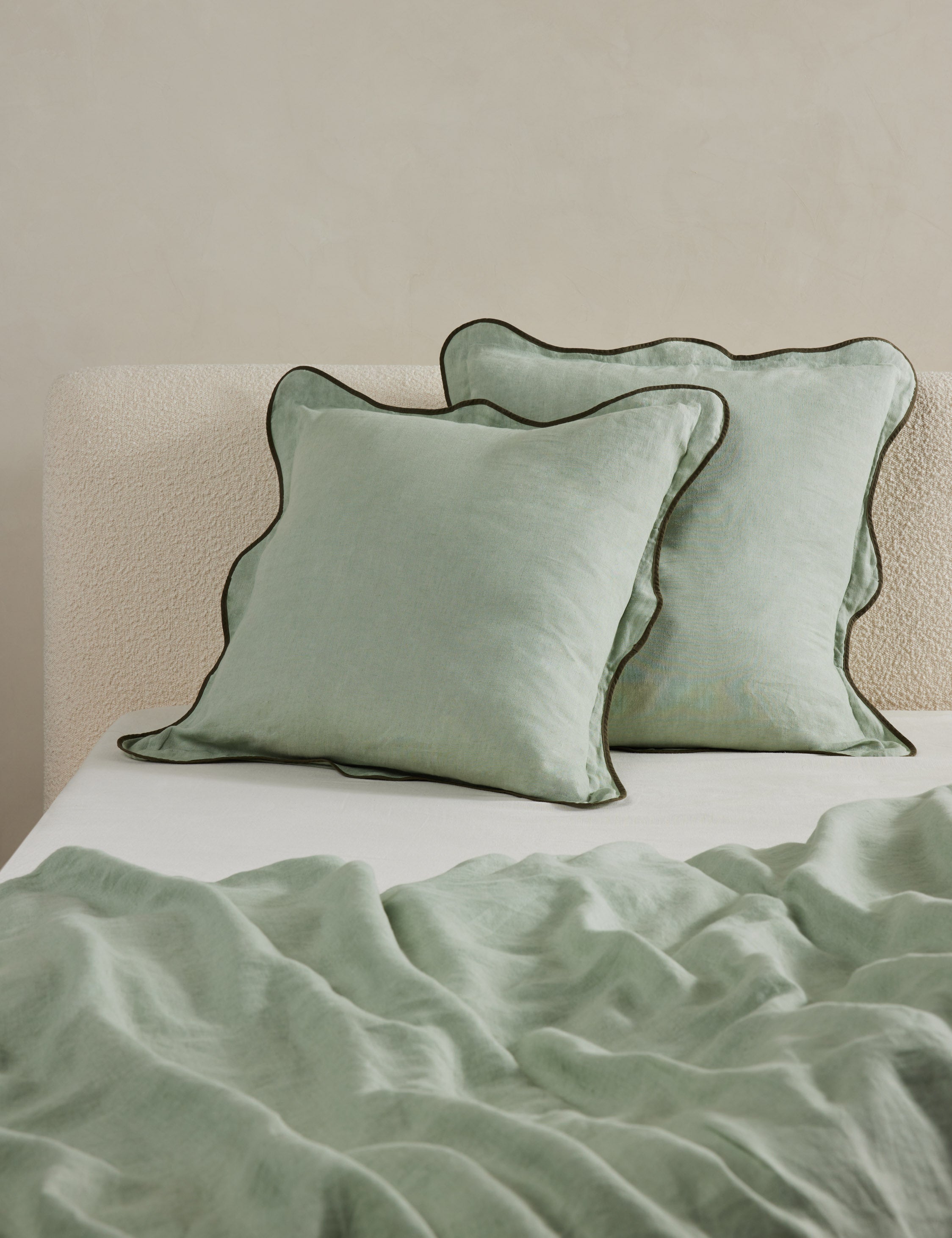 Essie Hemp Sham by Sarah Sherman Samuel - Organic Cotton Pillow Sham for Bedroom Decor, Boho Chic Home Accessories | Perfect for Master Bedroom, Guest Room & Nursery