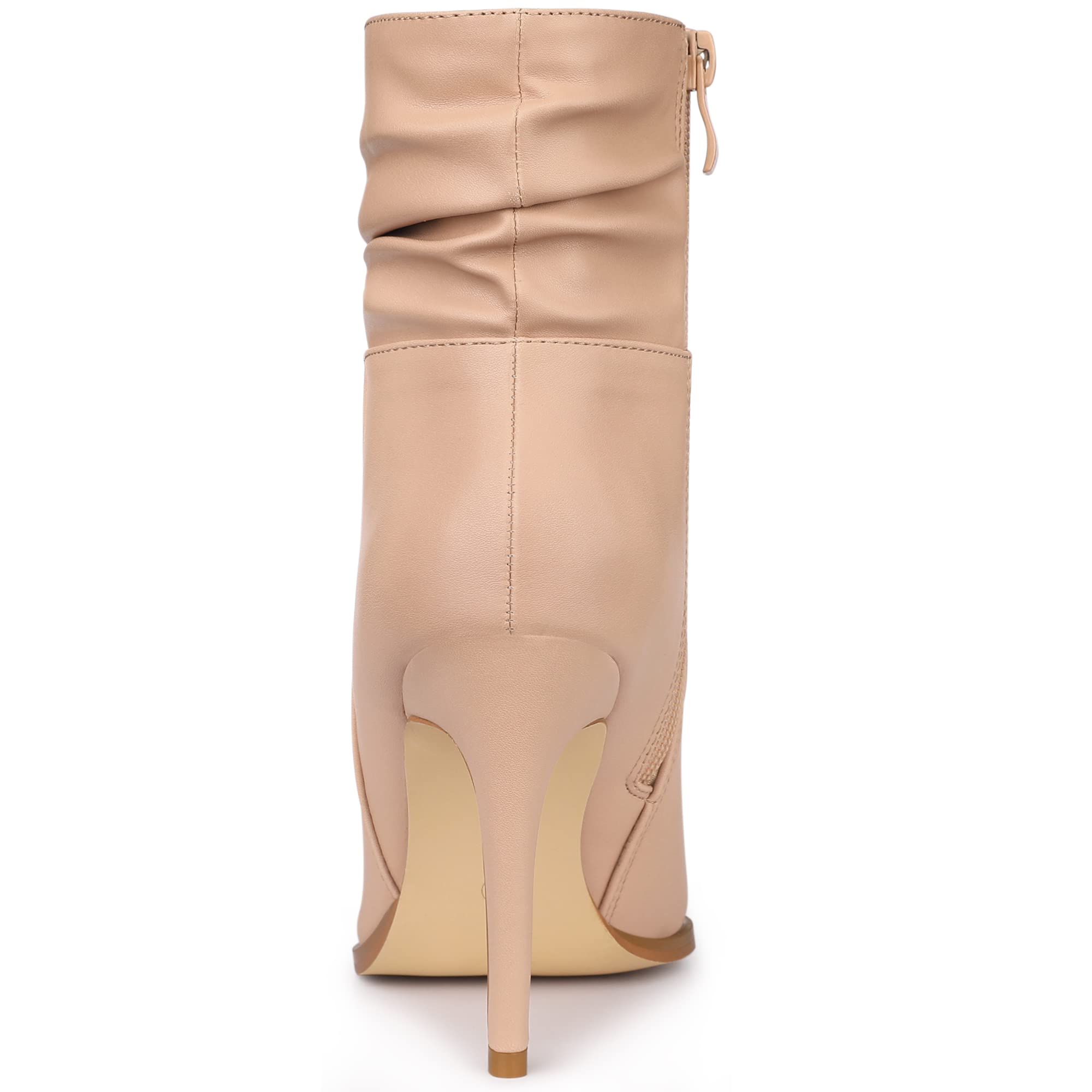 Allegra K Women's Slouched Pointed Toe Stiletto Heel Ankle Boots - Stylish & Comfortable for Party, Night Out & Office Wear