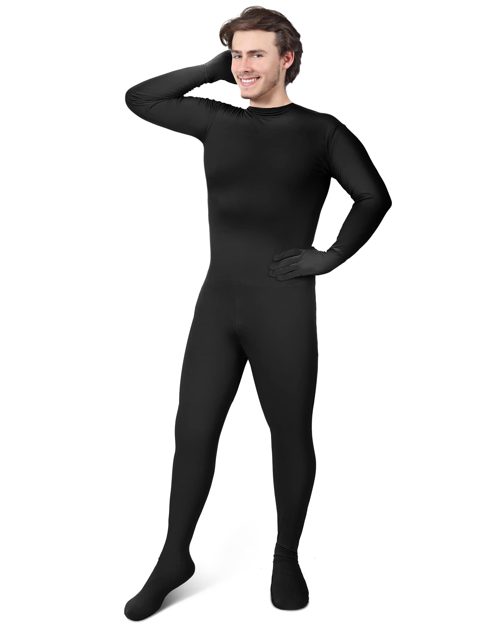 Foaincore Full Body Spandex Suit for Men - Stretchable Zentai Costume for Halloween, Cosplay & Magic Disappearing Act | Perfect for Themed Parties, Stage Performances & Photo Shoots