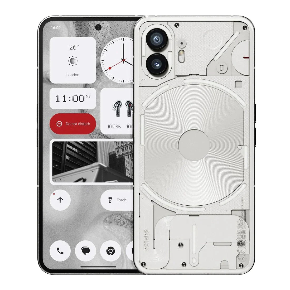 Open Box Nothing Phone (2) - International Dual SIM Factory Unlocked 5G Smartphone | Global Version for Travel & Business Use