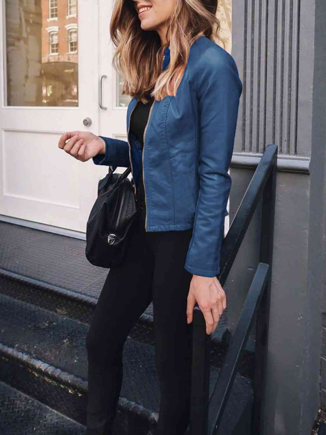 Stylish Mock Neck Zip Up Jacket for Men & Women | Warm Winter Outerwear | Perfect for Casual Outings, Hiking & Outdoor Activities