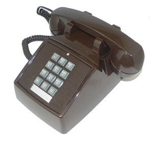 Cortelco 250045-VBA-20M Brown Office Desk Phone with Volume Control - Perfect for Call Centers, Home Offices & Business Use