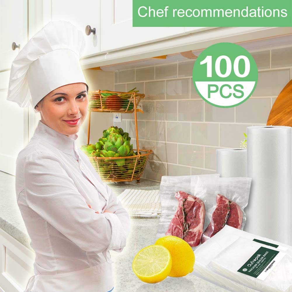 O2frepak 100 Count Vacuum Sealer Bags - 50 Quart (8