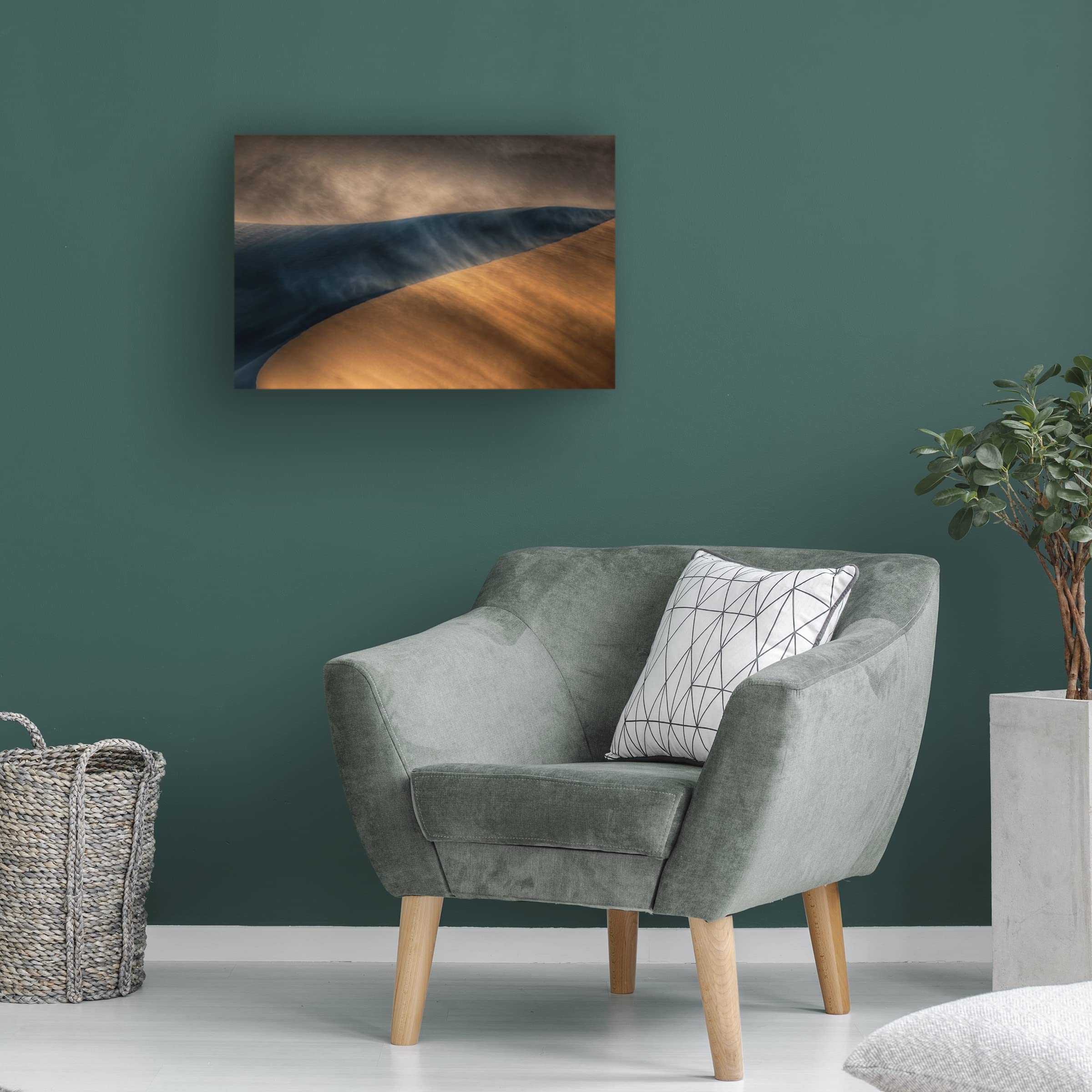Trademark Fine Art 'Confrontation' Canvas Wall Art by Babak Mehrafshar - Modern Abstract Painting for Living Room, Bedroom & Office Decor