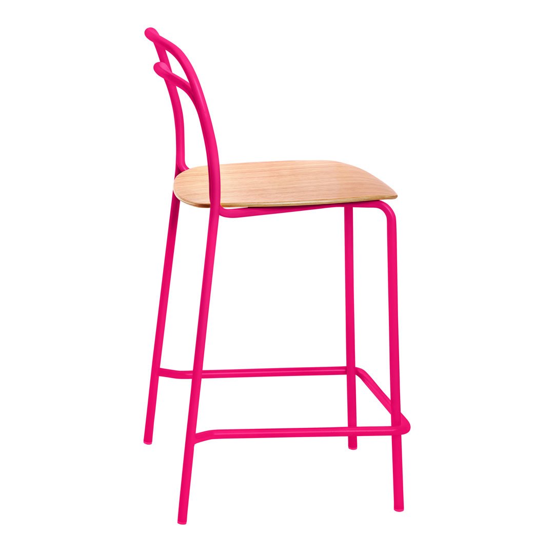 Catty Counter Stool - Stackable Bar Stool for Kitchen Island, Breakfast Nook & Home Decor | Modern Durable Design for Indoor Use