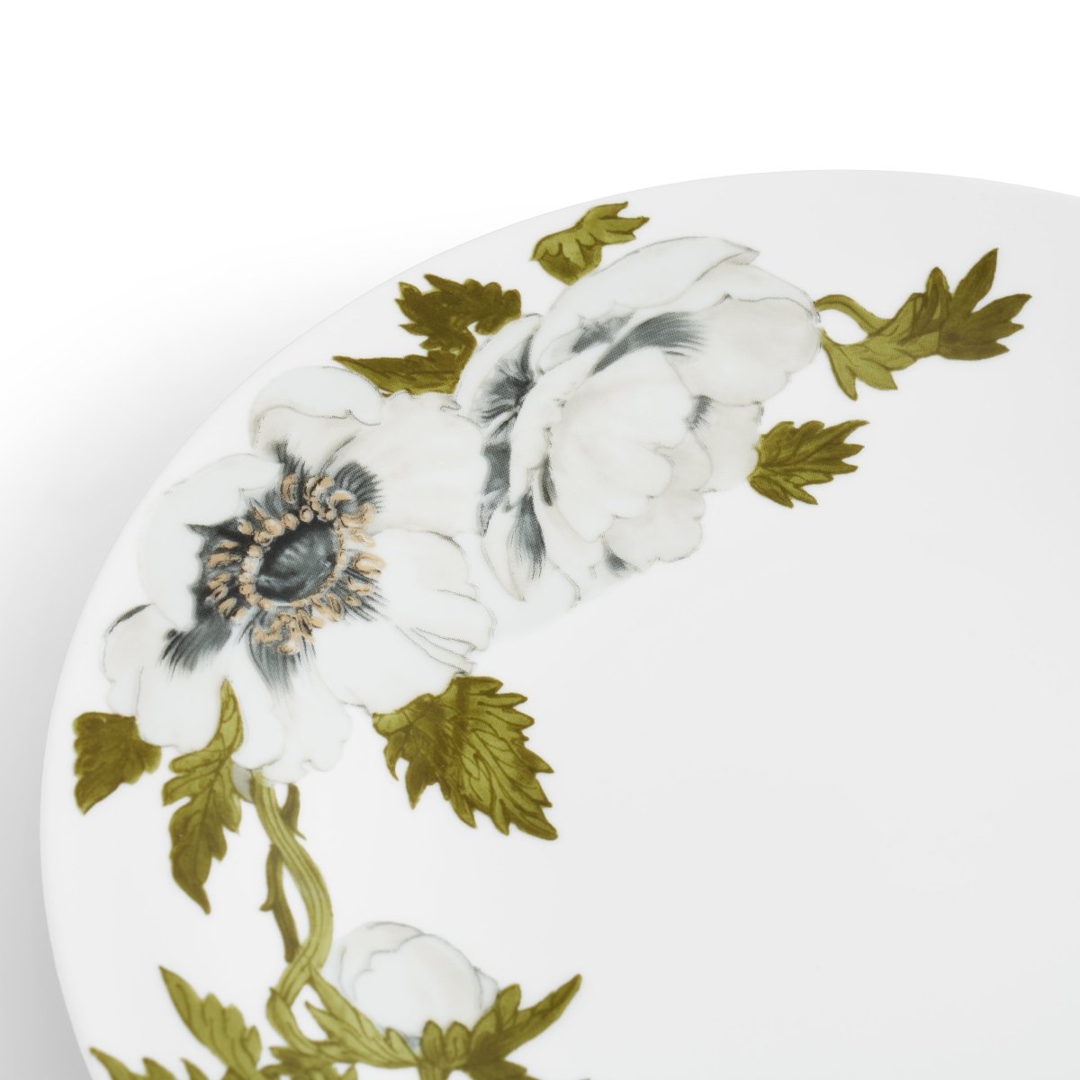 Premium Anemone Dinnerware Set - Elegant Floral Design Porcelain Plates, Bowls & Cups for Fine Dining, Wedding & Special Occasions