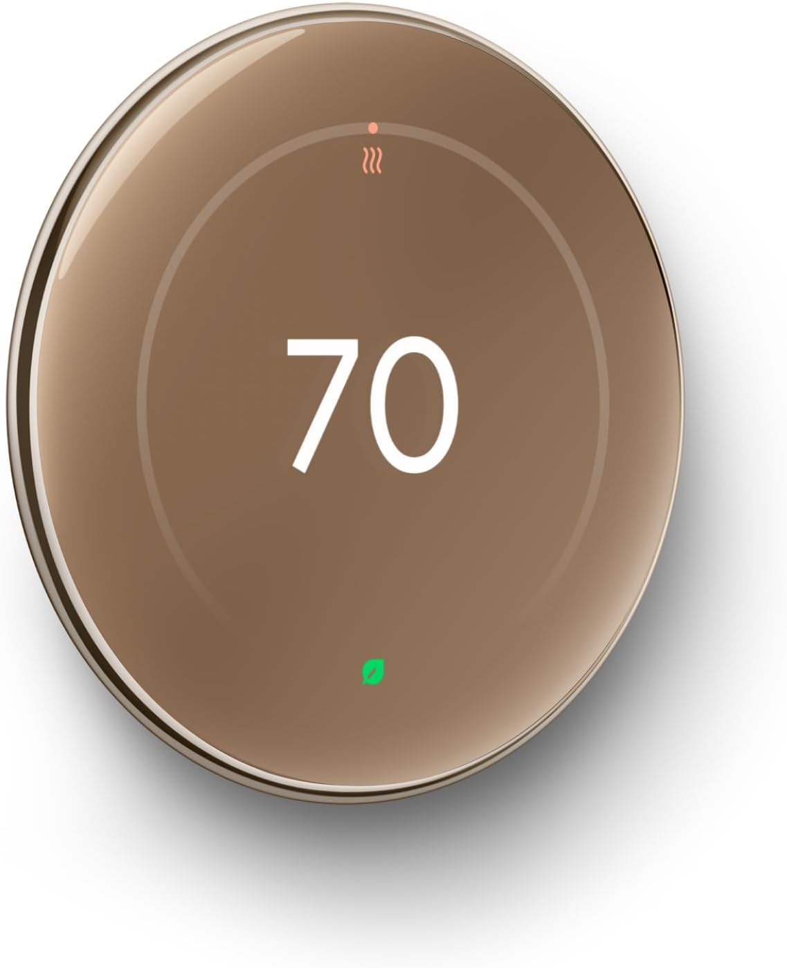 Google Nest Learning Thermostat 4th Generation (2024 Model) with Smart Temperature Sensor - Gold & Polished Silver (Renewed Like New) | Smart Home Automation & Energy Savings for Houses & Apartments