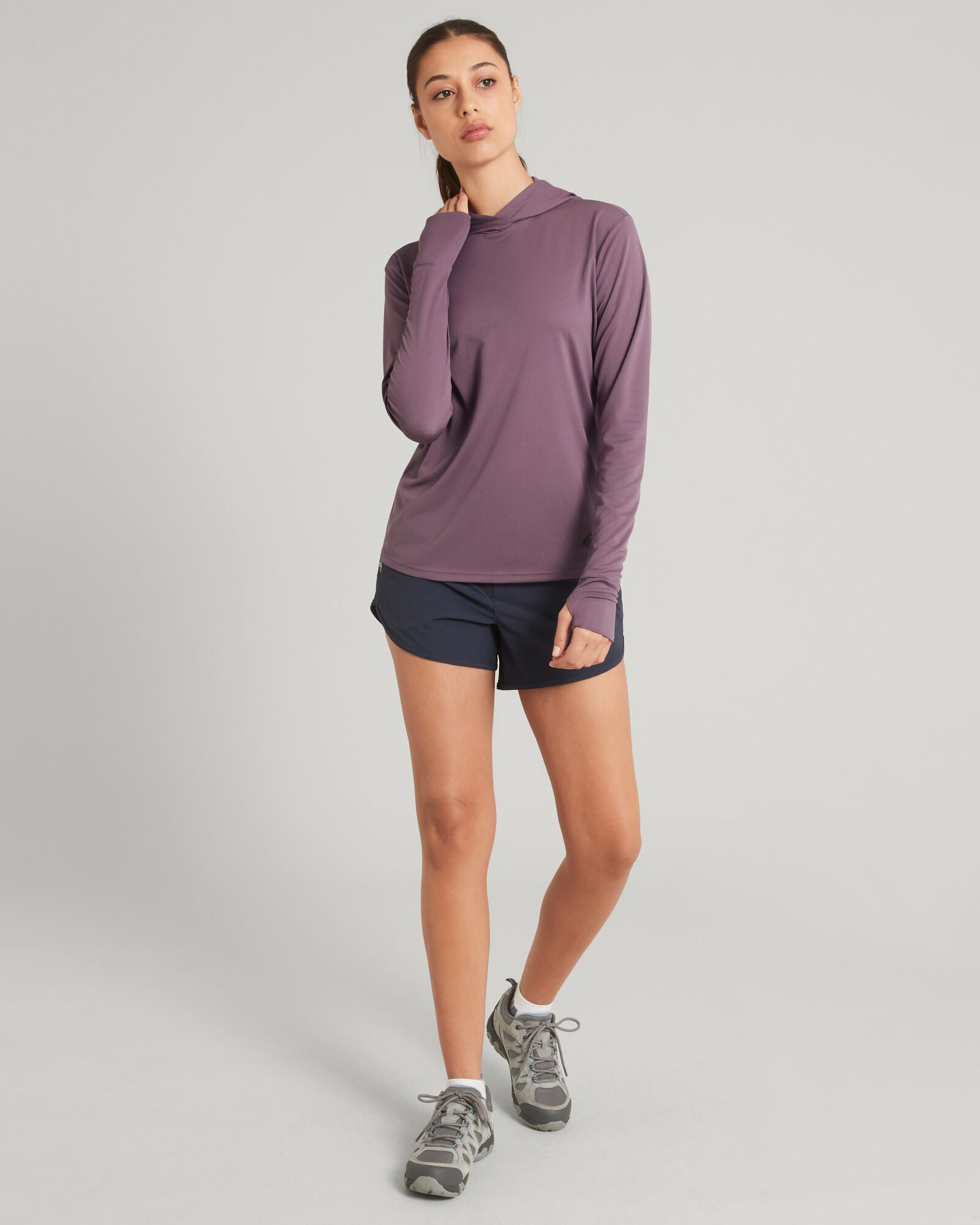Women's SUN Stopper Hoodie - UPF 50+ Sun Protection, Lightweight & Breathable, Storm Cloud Color - Perfect for Outdoor Activities, Hiking, and Beach Wear