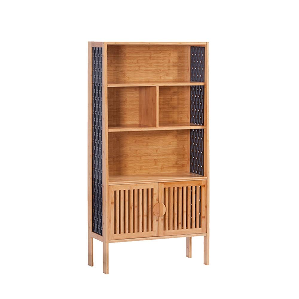 Chunlan Multi-Tier Bamboo Bookshelf - Space-Saving Floor Bookcase for Home & Office - 2 Size Options (27.4in/69.5cm) - Perfect for Living Rooms, Bedrooms & Study Areas