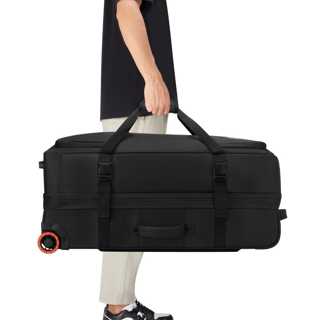 Jeep 82cm 2-Wheel All-Terrain Rolling Duffle Bag - Warm Sand | Heavy-Duty Travel Luggage for Camping, Road Trips & Outdoor Adventures