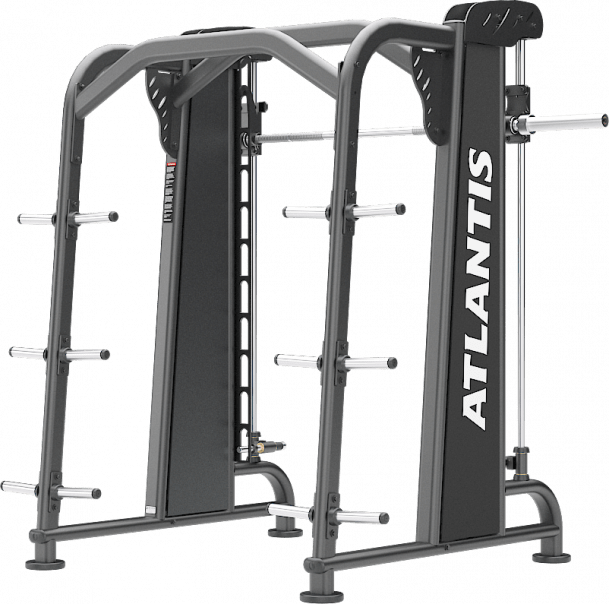 ATLANTIS Smith Machine - Heavy Duty Home Gym Equipment for Strength Training & Weightlifting | Perfect for Home Gyms, Commercial Gyms & CrossFit Workouts