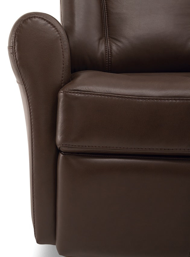 Yellowstone II Power Swivel Glider Recliner Chair - 360 Degree Rotating Massage Electric Lift Chair for Living Room, Bedroom & Home Theater (Brown) - Perfect for Relaxing, Napping & Watching Movies
