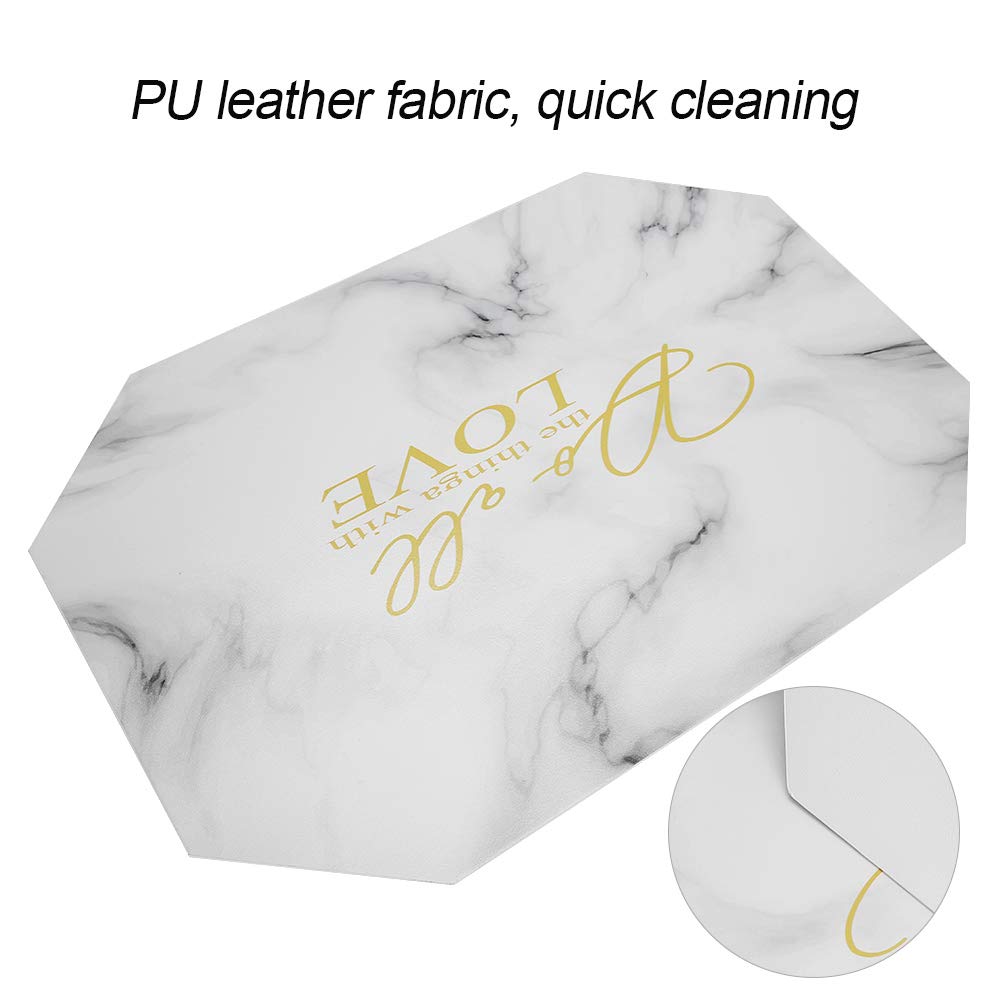 PU Leather Nail Art Hand Rest Cushion - Salon & Home Manicure Mat for Comfort