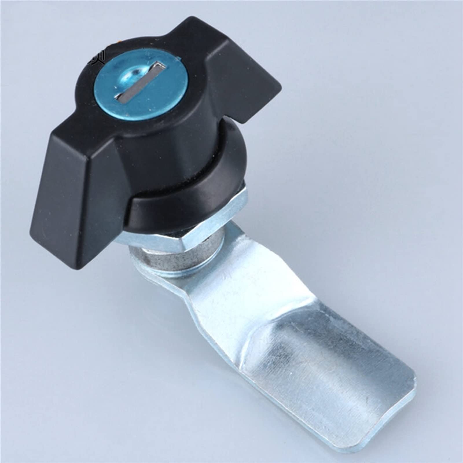 Black Double-Wing Cabinet Lock MS408 - High Security Cylinder Lock for Distribution Box & Industrial Cabinets (2-Pack) - Perfect for Secure Storage, Electrical Panels & Utility Cabinets