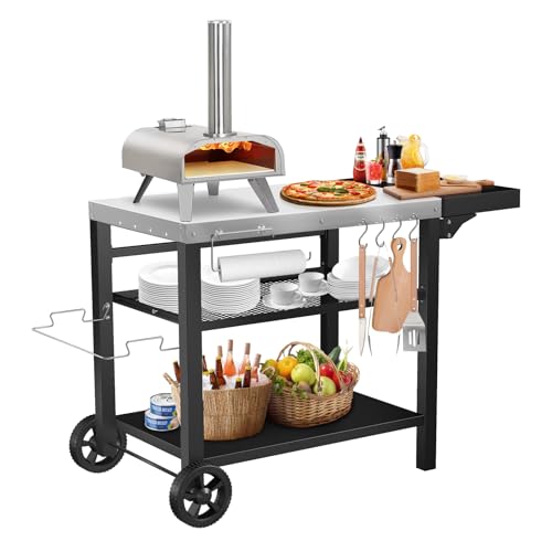 Three-shelf Grill Table