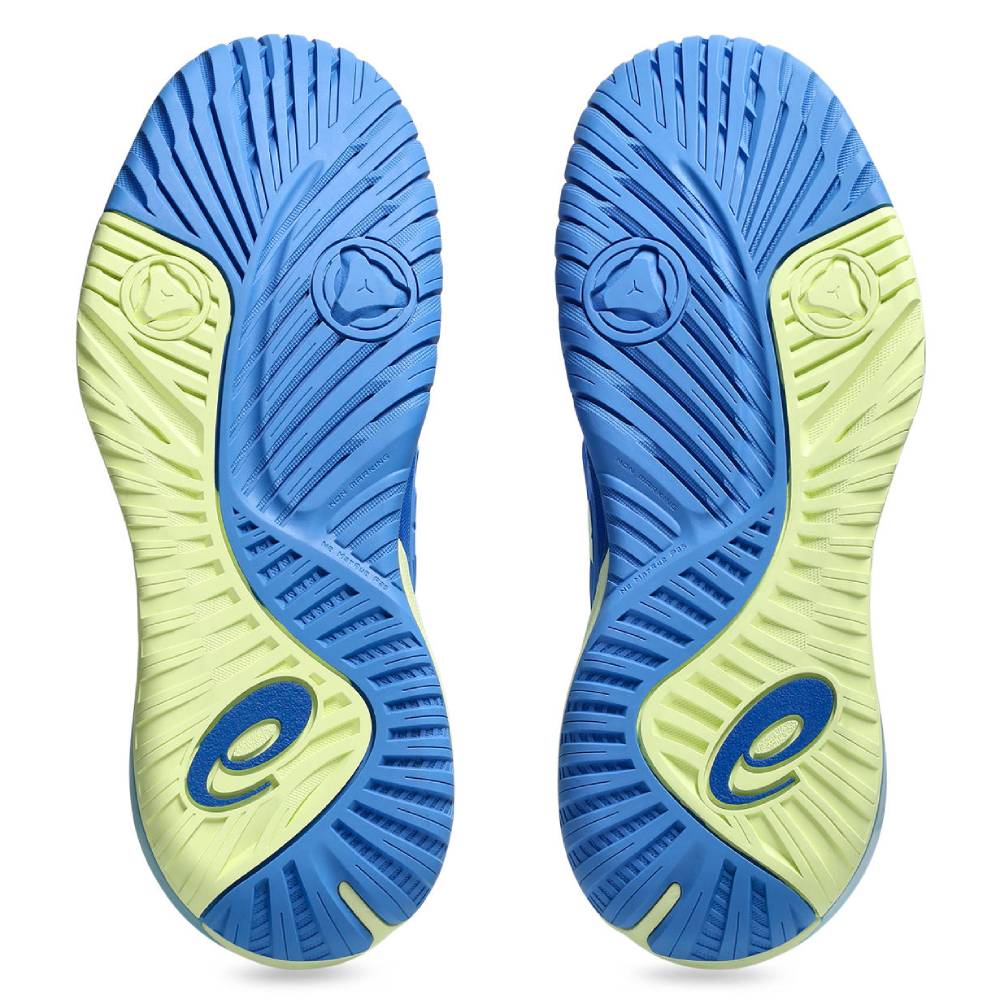 ASICS Gel Resolution X Women's Tennis Shoes - Lightweight & Supportive Court Shoes for Women in Blue Coast/Huddle Yellow | Perfect for Competitive Matches & Training Sessions