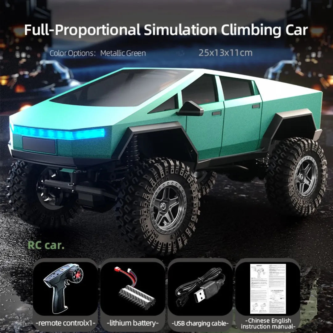 JJRC C8818 1/18 Scale RC Crawler Car - 4WD Off-Road Remote Control Vehicle with Proportional Cyber Shell | Perfect for Rock Crawling, Trail Adventures & Backyard Driving