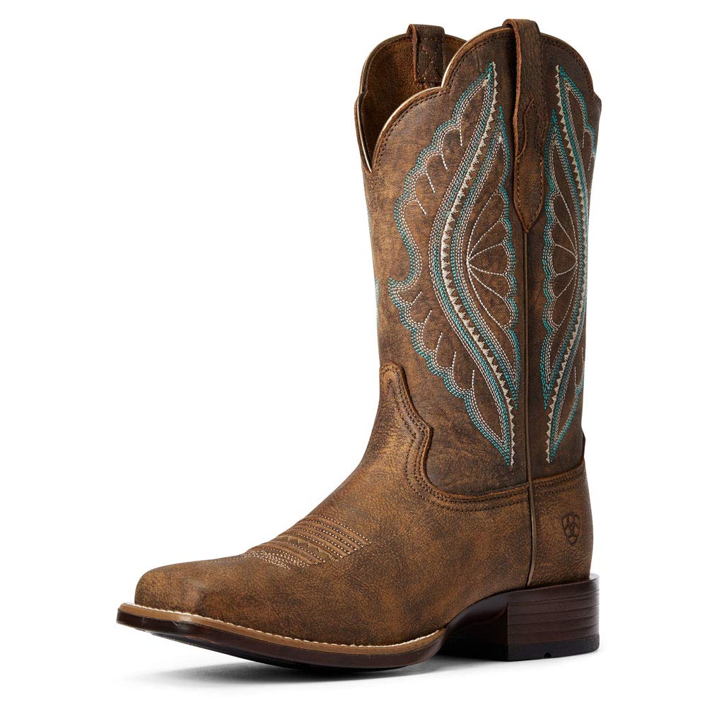 Ariat Women's Primetime Western Boot - Comfortable Cowgirl Boots for Riding, Work & Country Fashion | Durable Leather & Cushioned Footbed