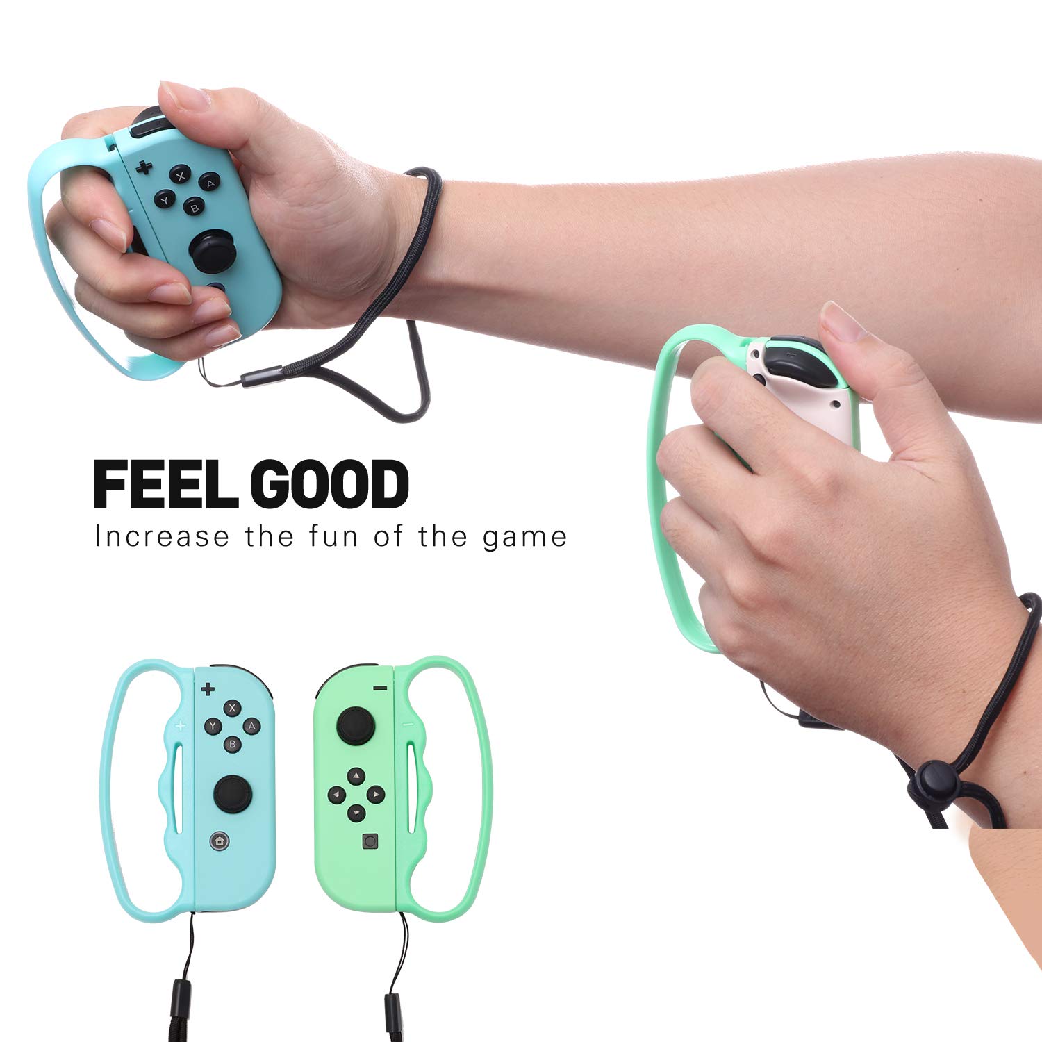 ECHZOVE Boxing Grip for Nintendo Switch - Fitness Boxing Controller for Switch Games (Animal Crossing New Horizons Edition) - Perfect for Home Workouts & Boxing Game Training