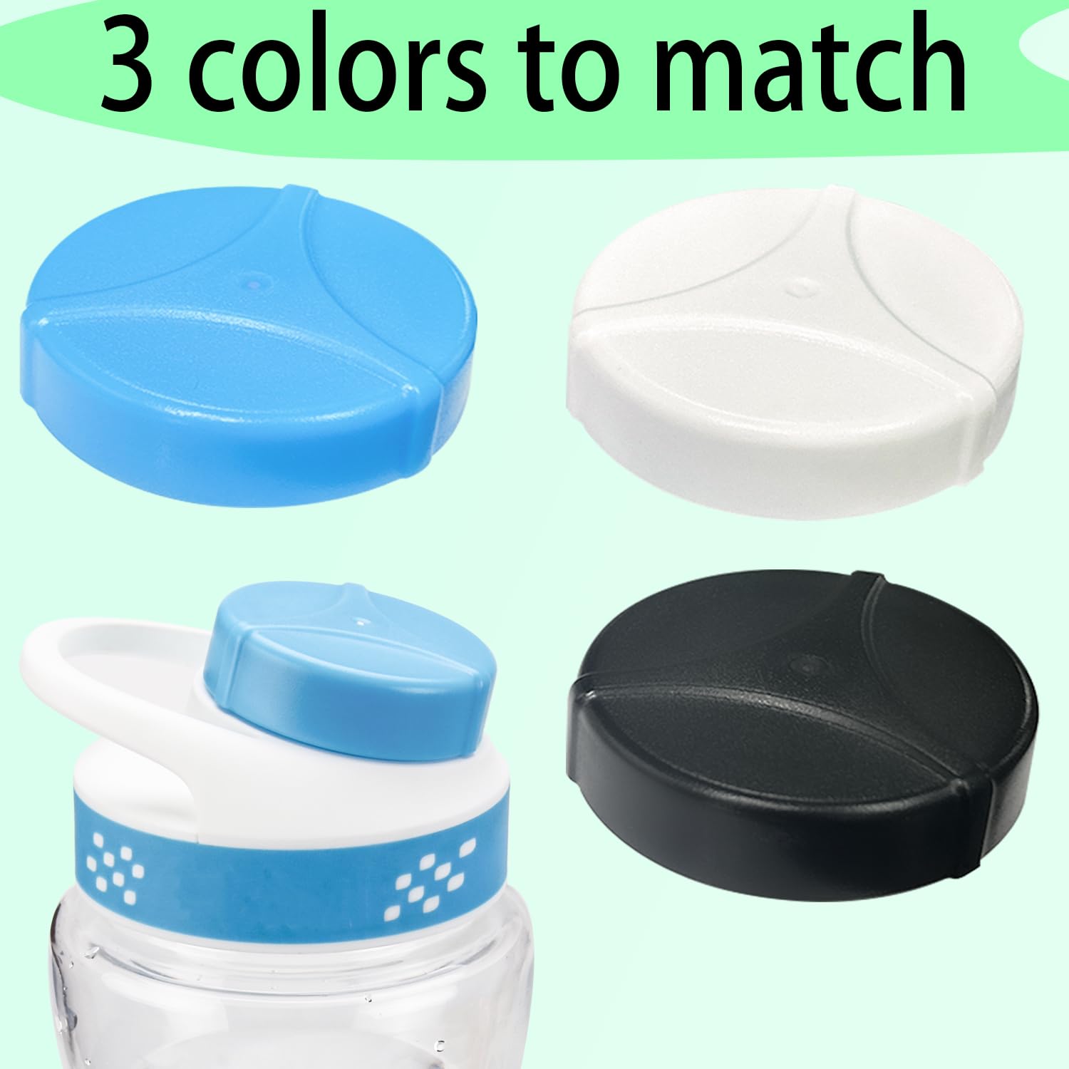 ziHenryDa Water Bottle Lid Replacement - Compatible with Cirkul Bottle Adapter, Leak-Proof Drinking Cap for Cirkul Water Bottles | Perfect for Gym, Hiking, Travel & Everyday Hydration