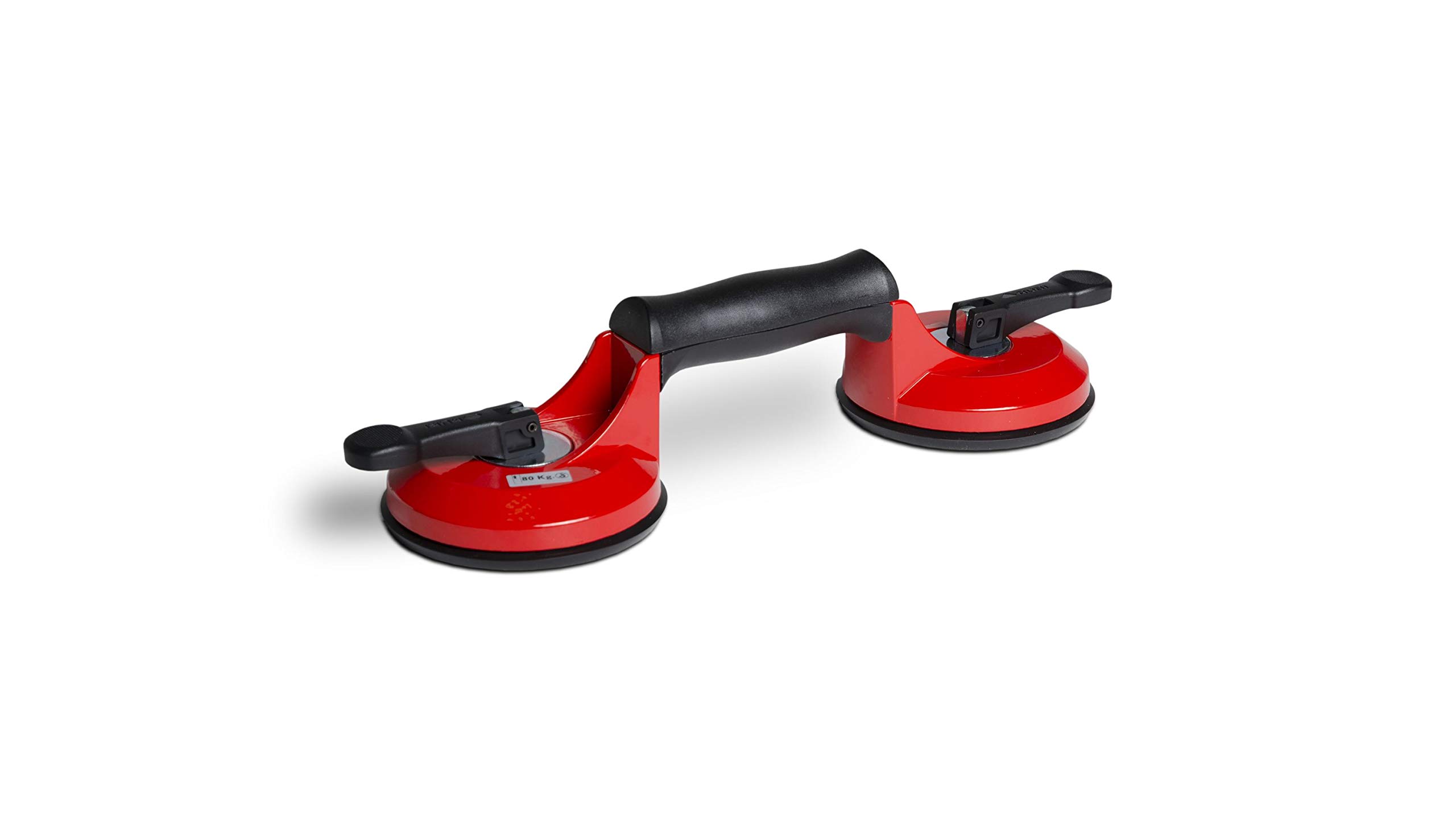 RUBI TOOLS Rubi Double Suction Cup - Heavy Duty Glass and Tile Lifter for Professional Installation - Perfect for Bathroom, Kitchen, and Construction Projects