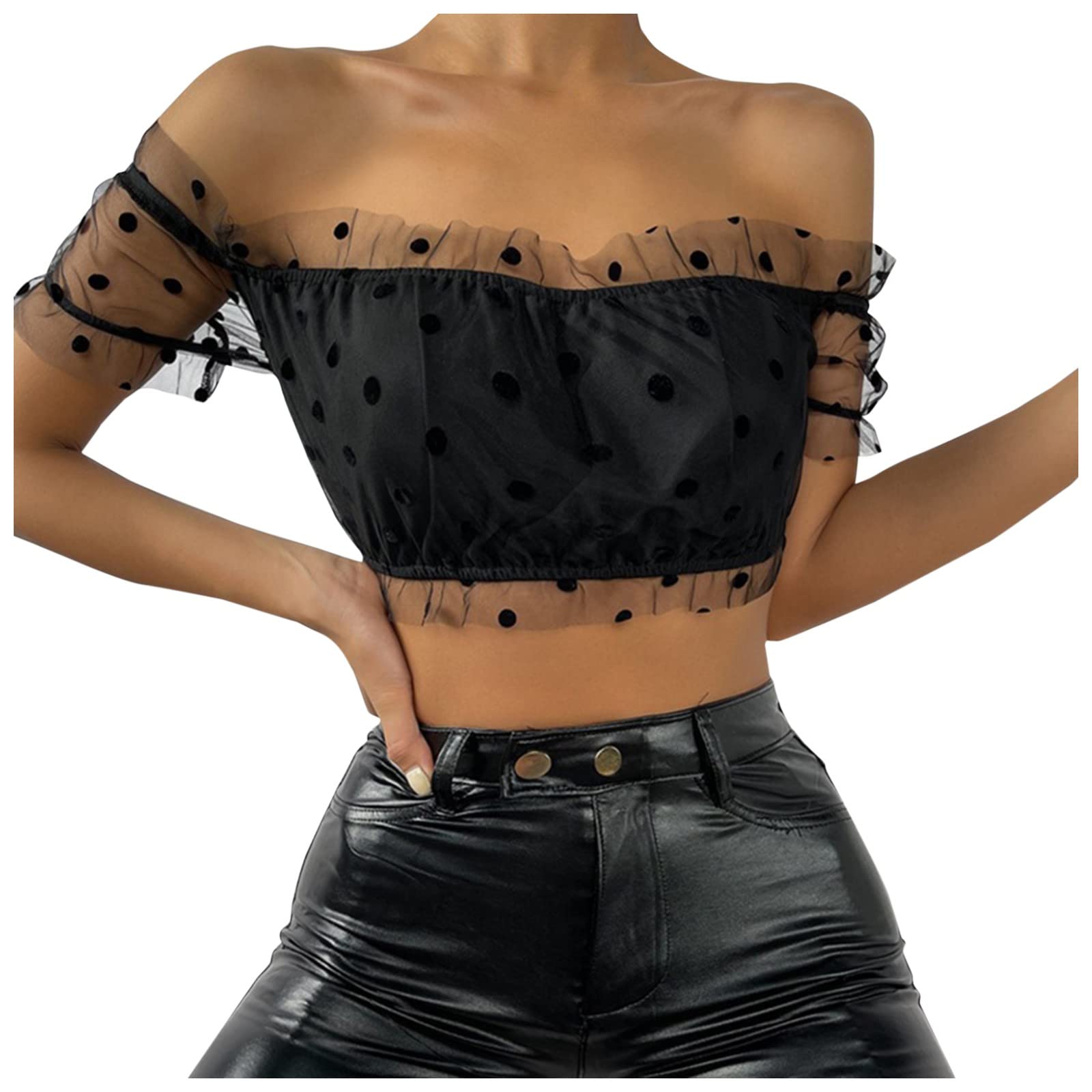 Sexy Lace Bra for Women - Elegant Lingerie with Ribbon Detailing & Chest Pads - Comfortable Camisole Underwear Belt for Date Night & Special Occasions