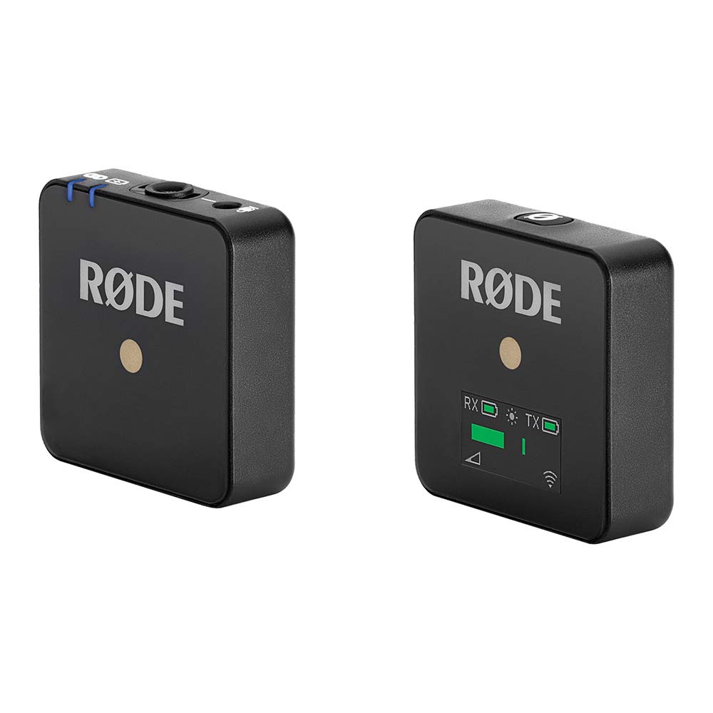Rode Wireless GO Compact Digital Wireless Microphone System with Interview GO Mic & 10 Straps - Perfect for Vlogging, Interviews, Streaming & Content Creation (Black)